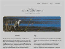 Tablet Screenshot of natuurfotografie-wildlife.nl